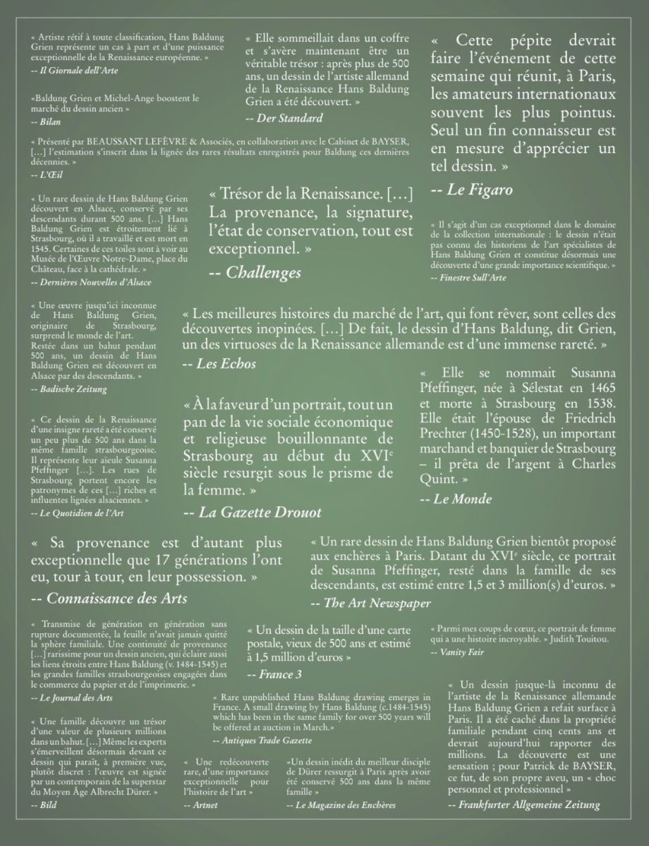Citations Presse Hans Baldung Grien