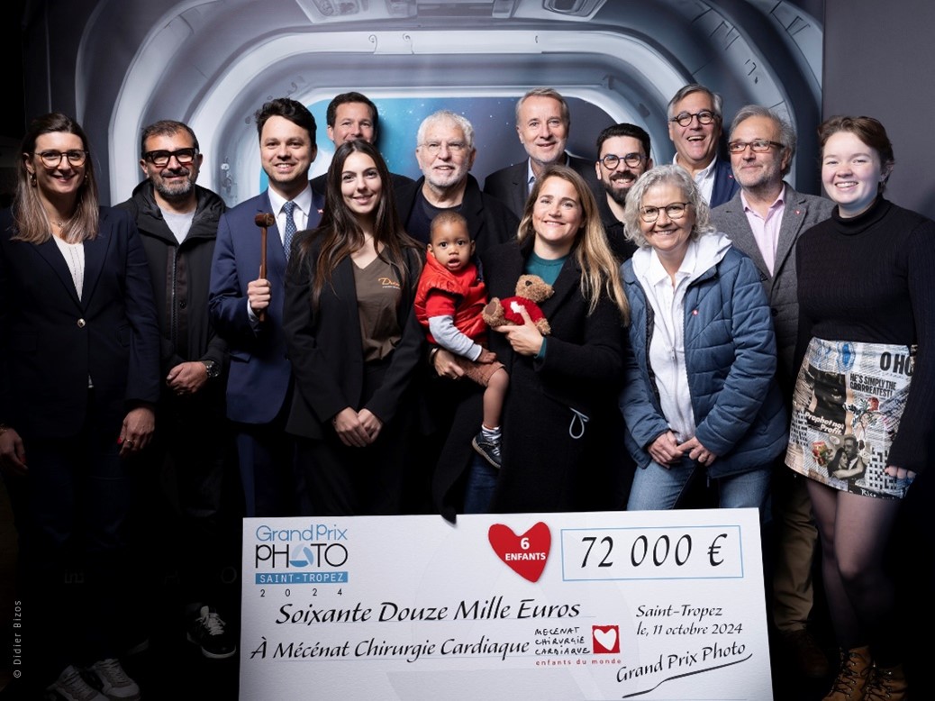 Remise de chèque Mécénat Chirurgie Cardiaque